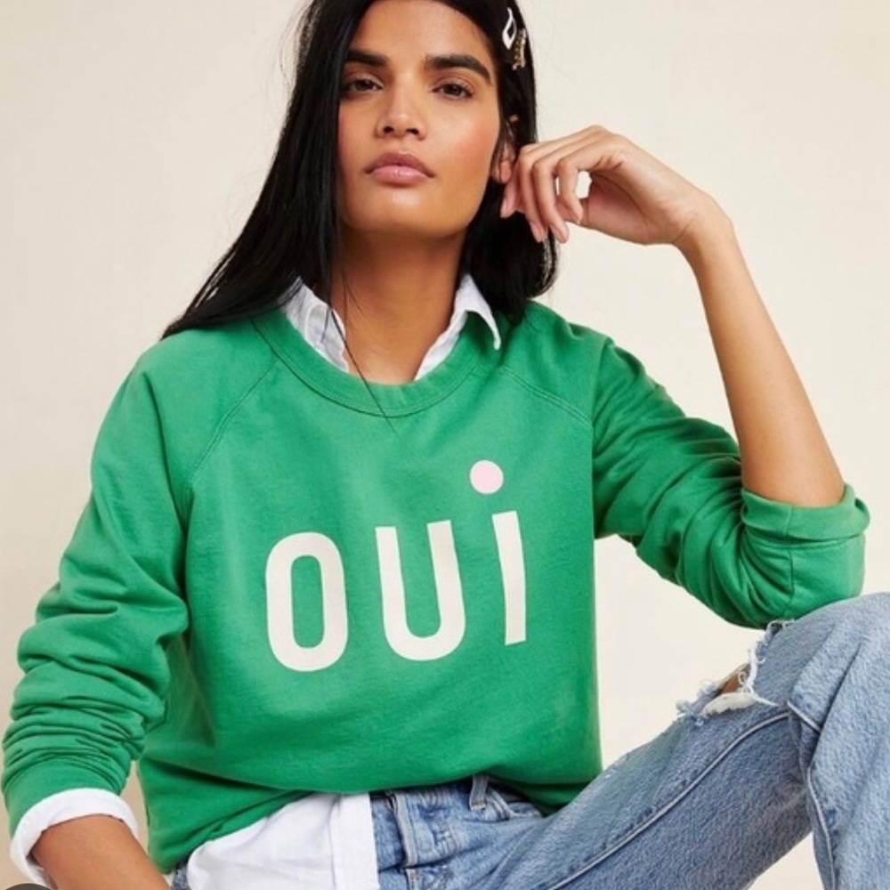 Clare V for Anthropologie OUI sweatshirt. Medium